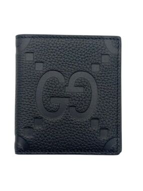 Gucci jumbo GG Leather bifold wallet made in Italy